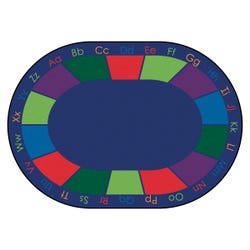 Carpets for Kids Colorful Places Seating Carpet, 8 Feet 3 Inches x 11 Feet 8 Inches, Oval, Multicolored 679224