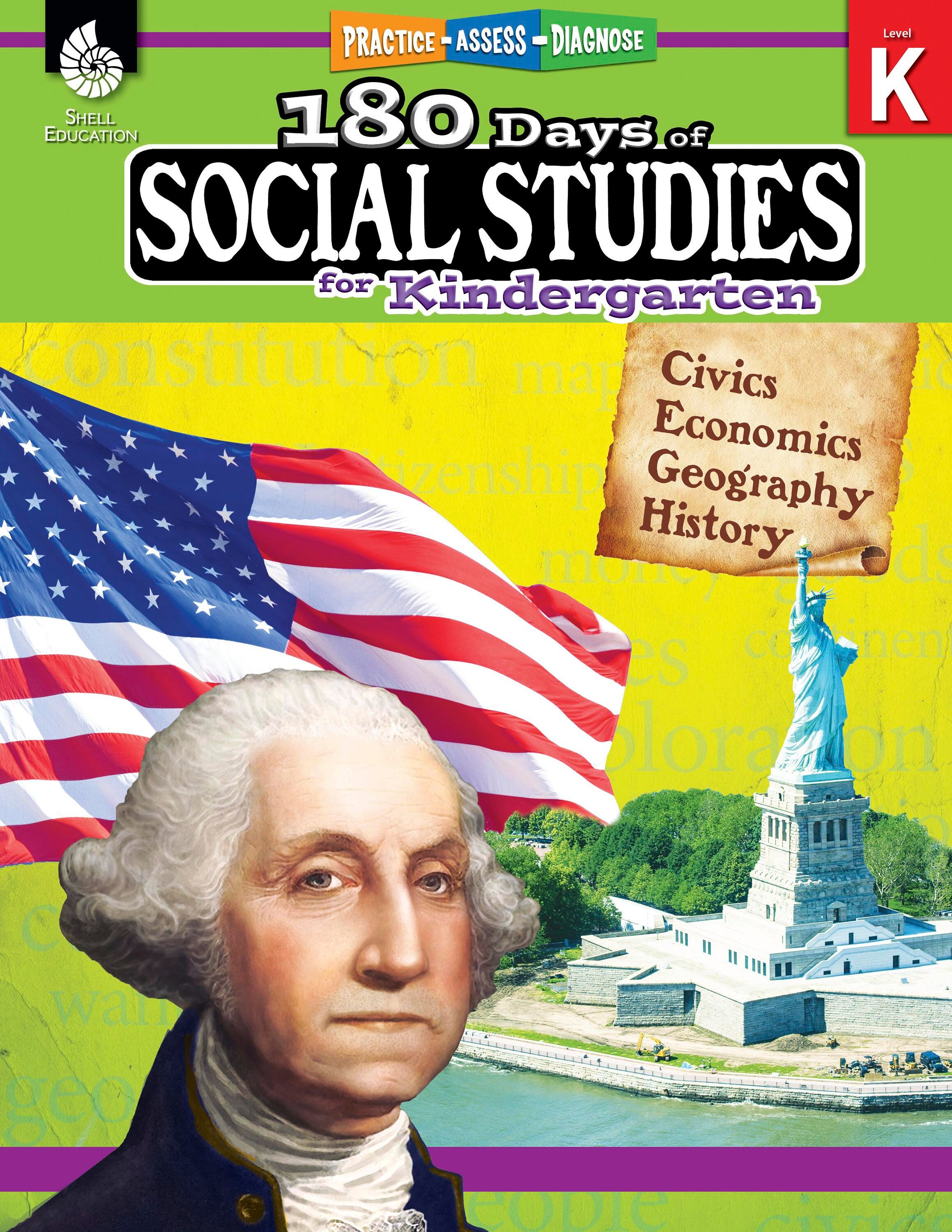 Shell Education 180 Days of Social Studies for Kindergarten 2004733