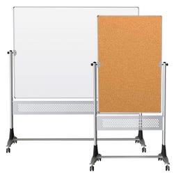 MooreCo Platinum Reversible Board, Porcelain/Natural Cork, 4 x 6 Feet 677688