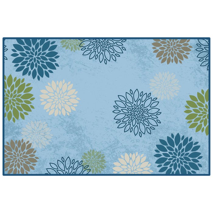 Carpets for Kids Pixel Perfect Delightful Dahlia Carpet, Rectangle