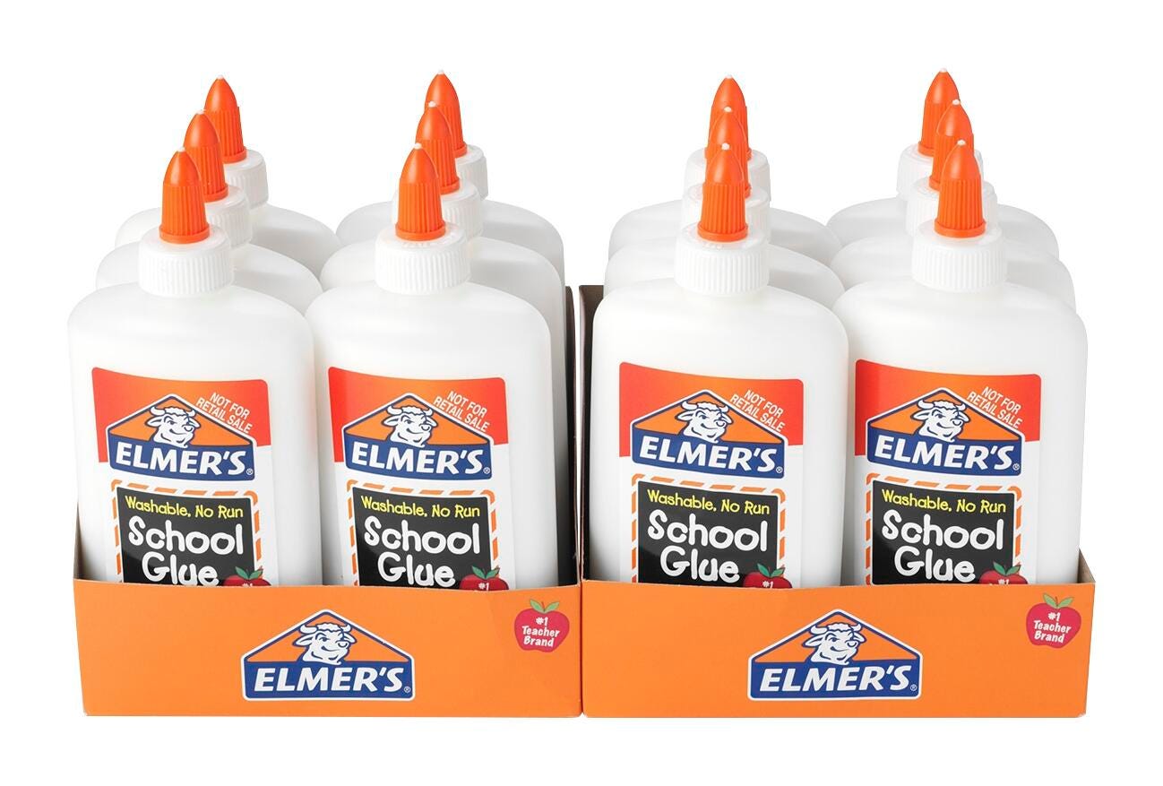Image for Elmer's® Liquid School Glue, 7-5/8 Ounces, White, Pack of 12 from School Specialty