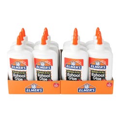 Elmer's Liquid School Glue, 7-5/8 Ounces, White, Pack of 12