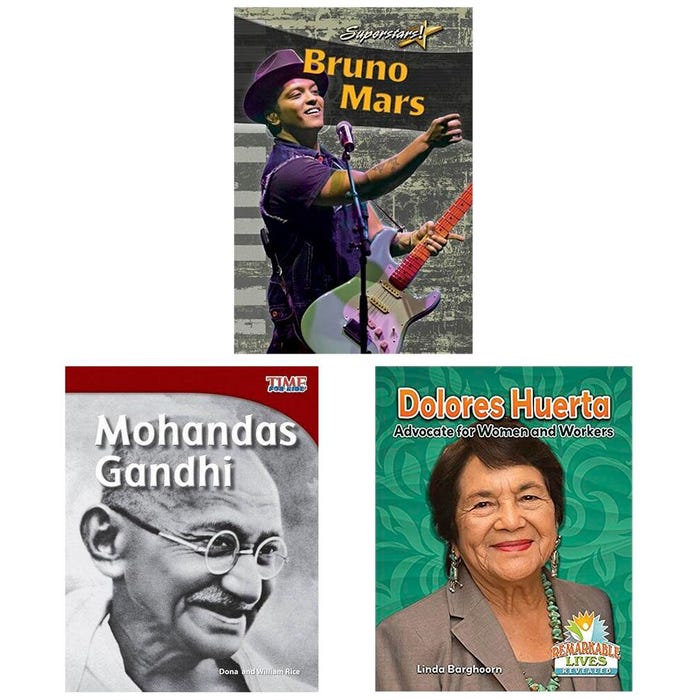Achieve It! Diverse Perspectives Books Biographies Variety Pack, Grades 4 to 5, Set of 20