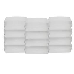 School Smart Standard Pencil Boxes, Clear, Pack of 12 2144446