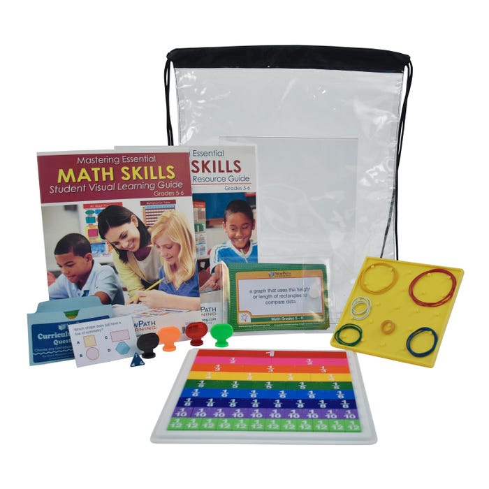 Achieve It! Math Family Engagement Backpack, Grades 5 to 6