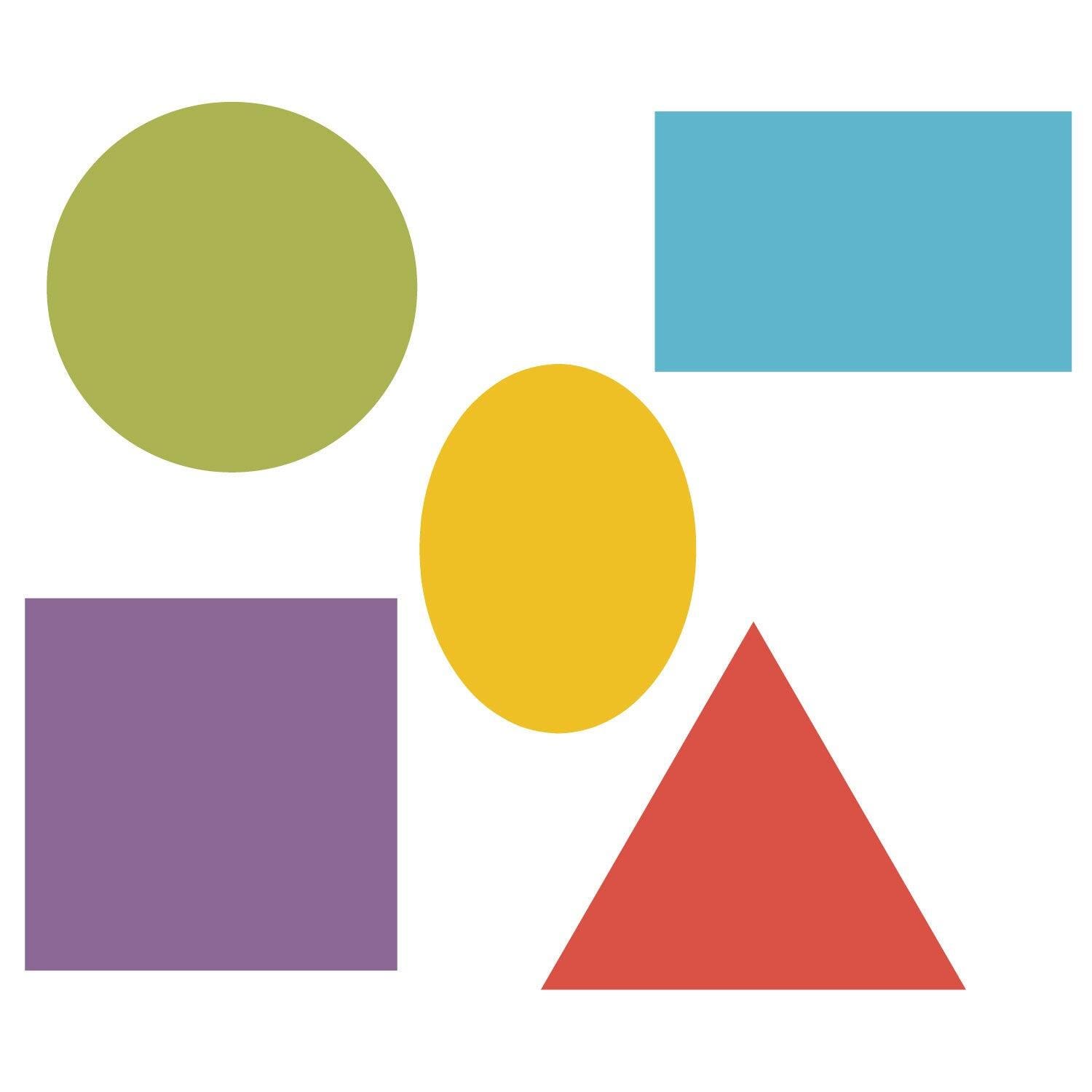 Image for AccuCut Geometric Set, Basic (2-D), Set of 5 from School Specialty