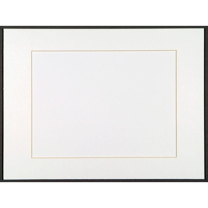 Sax Premium Pre-Cut Mats, 12 x 16 Inches, Bright White, Pack of 10