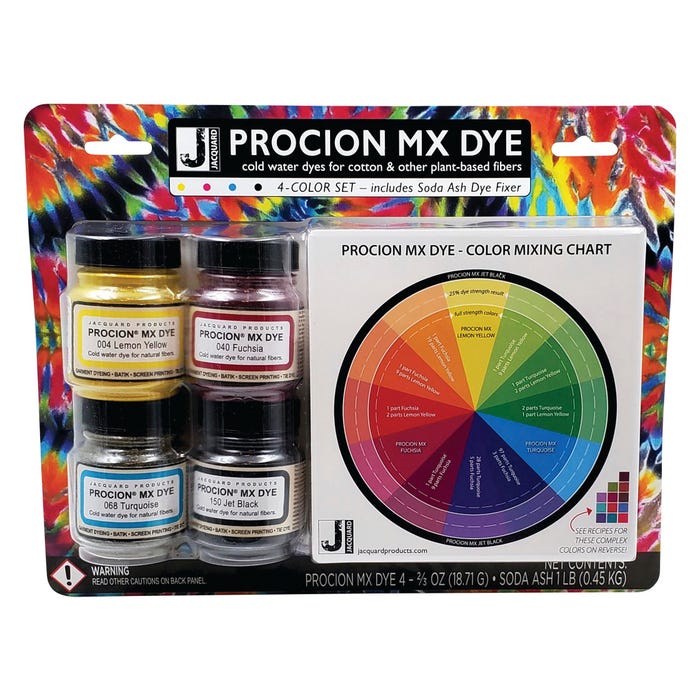 Jacquard Procion MX Dye Set, 6 Pieces