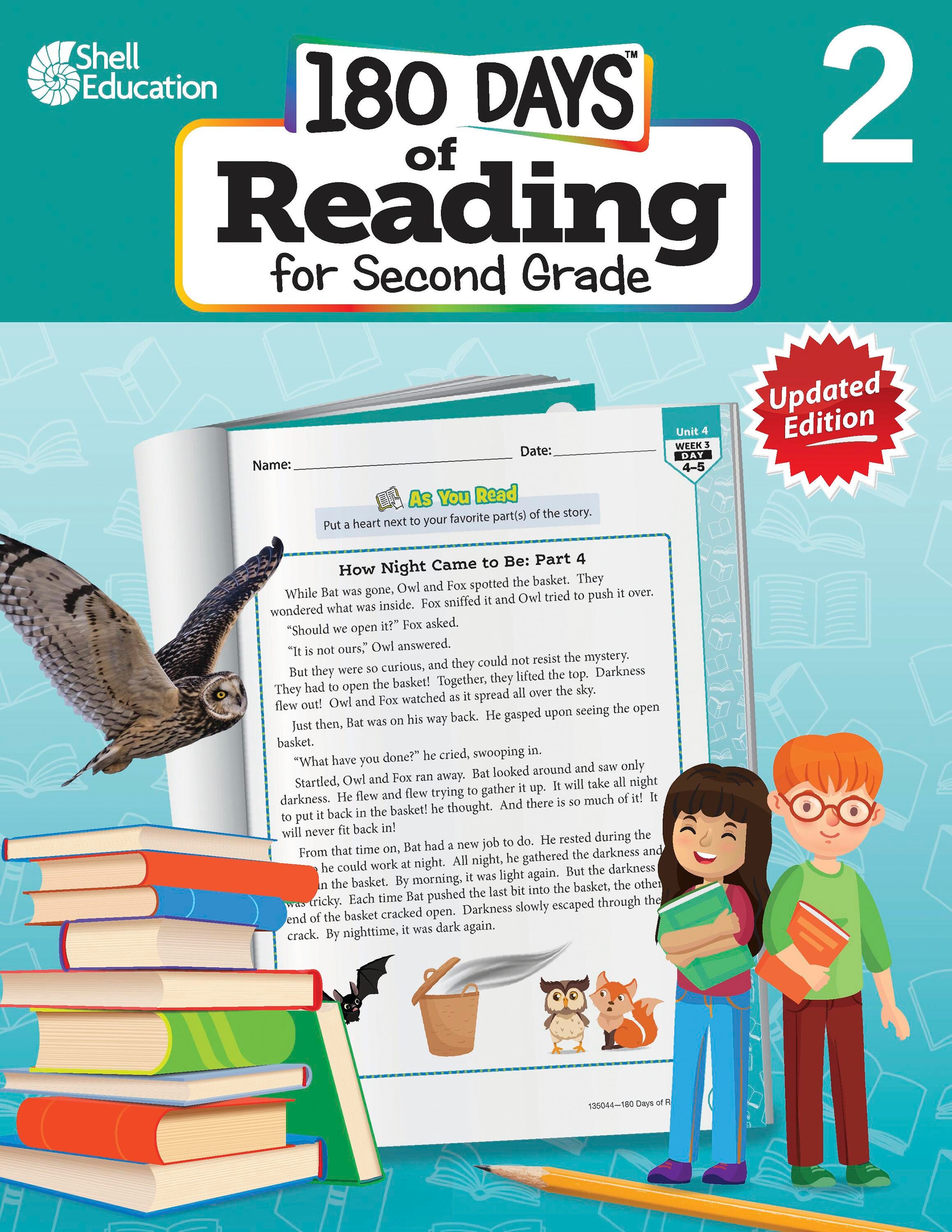 Image for Shell Education 180 Days Of Reading For Second Grade, Second Edition from School Specialty
