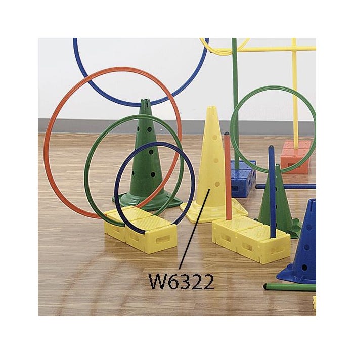 Sportime Steeplecourse Medium Cones, Set of 4, Assorted Colors