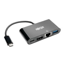 Tripp Lite USB C to HDMI Multiport Adapter Converter Docking Station w/ USB-A Hub, Black 2136118