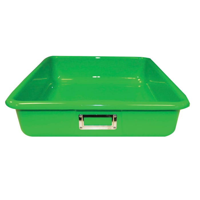 Shirley K's T-181 Storage Bin, 16 x 12 x 4 Inches, Green