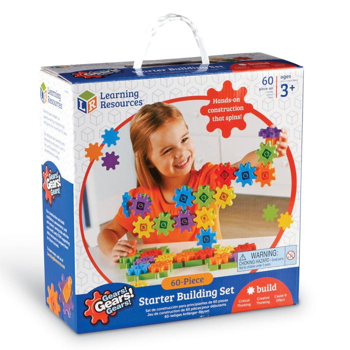 Learning Resources Gears! Gears! Gears! Starter Building Set, 60 Pieces