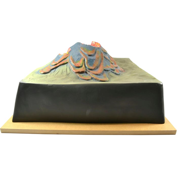 Eisco Labs Table Top Active Volcano Model with Cut Away View, 18 x 17 x 8 Inches