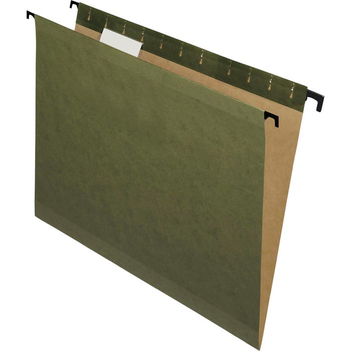 Pendaflex SureHook Hanging File Folders, Legal Size, 1/5 Cut Tabs, Green, Pack of 20