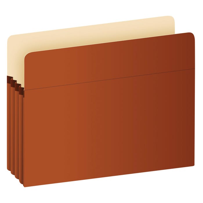 Pendaflex Anti-Microbial File Pocket, Legal Size, 5-1/4 Inch Expansion, Redrope, Pack of 10