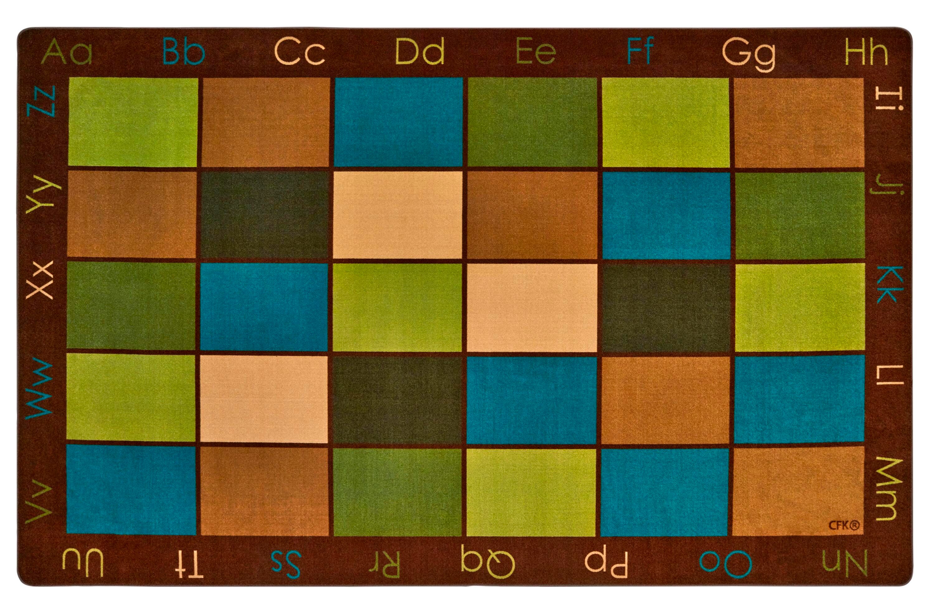 Carpets for Kids Premium Nature's Colors Seating Carpet, Rectangle 4002383