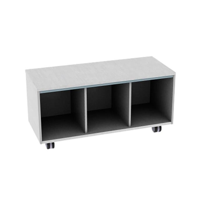 Fleetwood Designer 2.0 Floor Cushion Storage Cabinet, No Door, Laminate Back