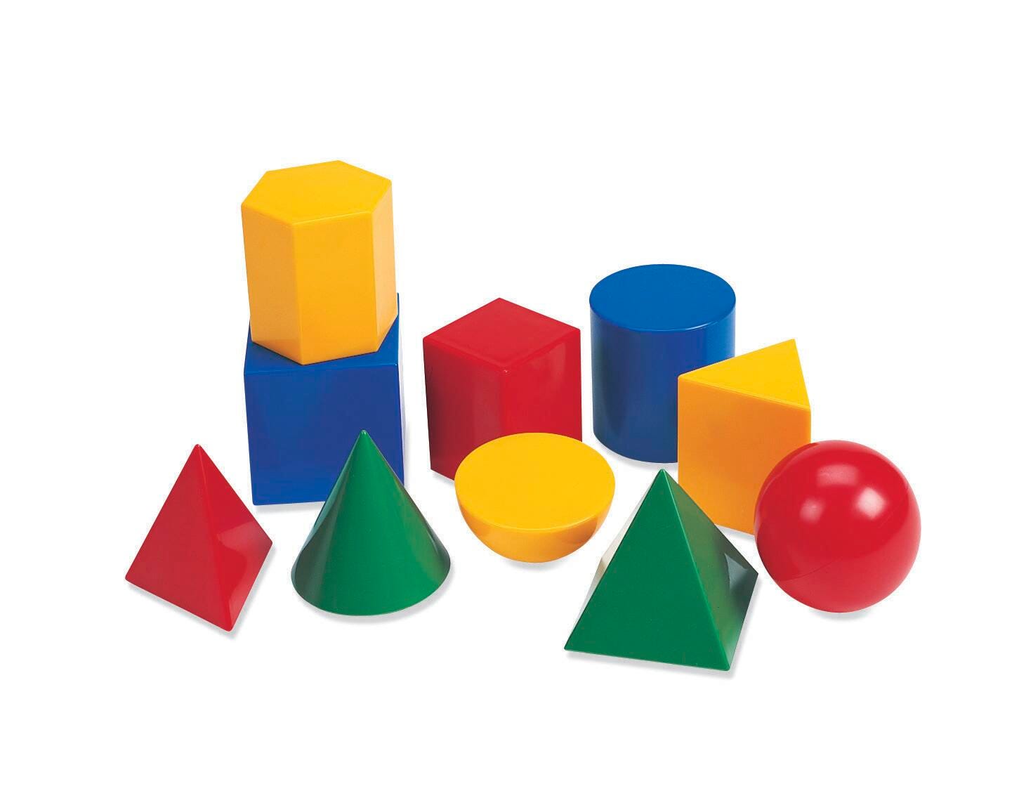 Learning Resources Large Geometric Plastic Shapes, Set of 10 076831