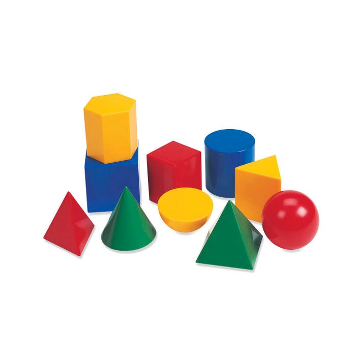 Learning Resources Large Geometric Plastic Shapes, Set of 10