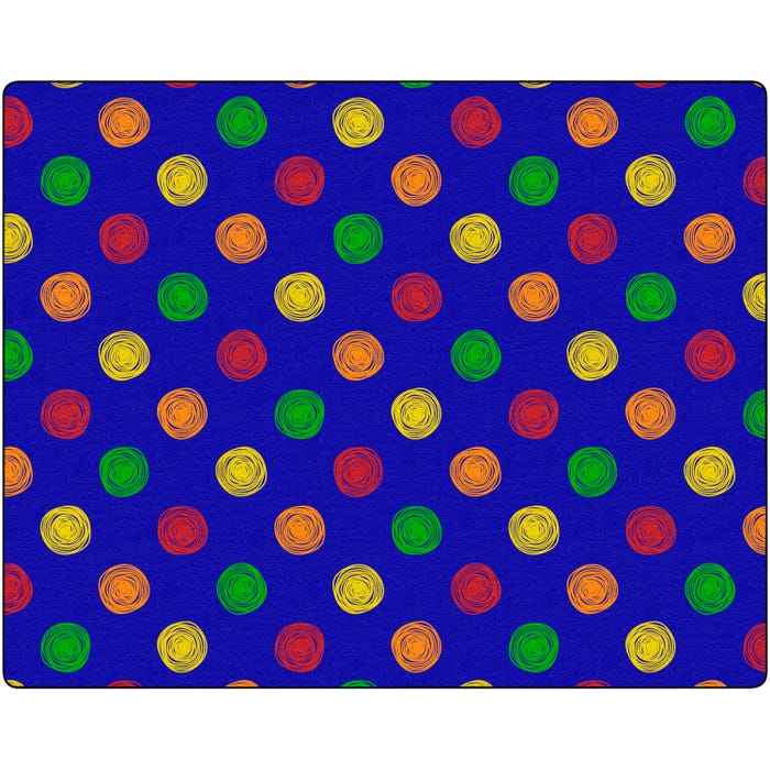Childcraft Doodle Dots Carpet, Rectangle