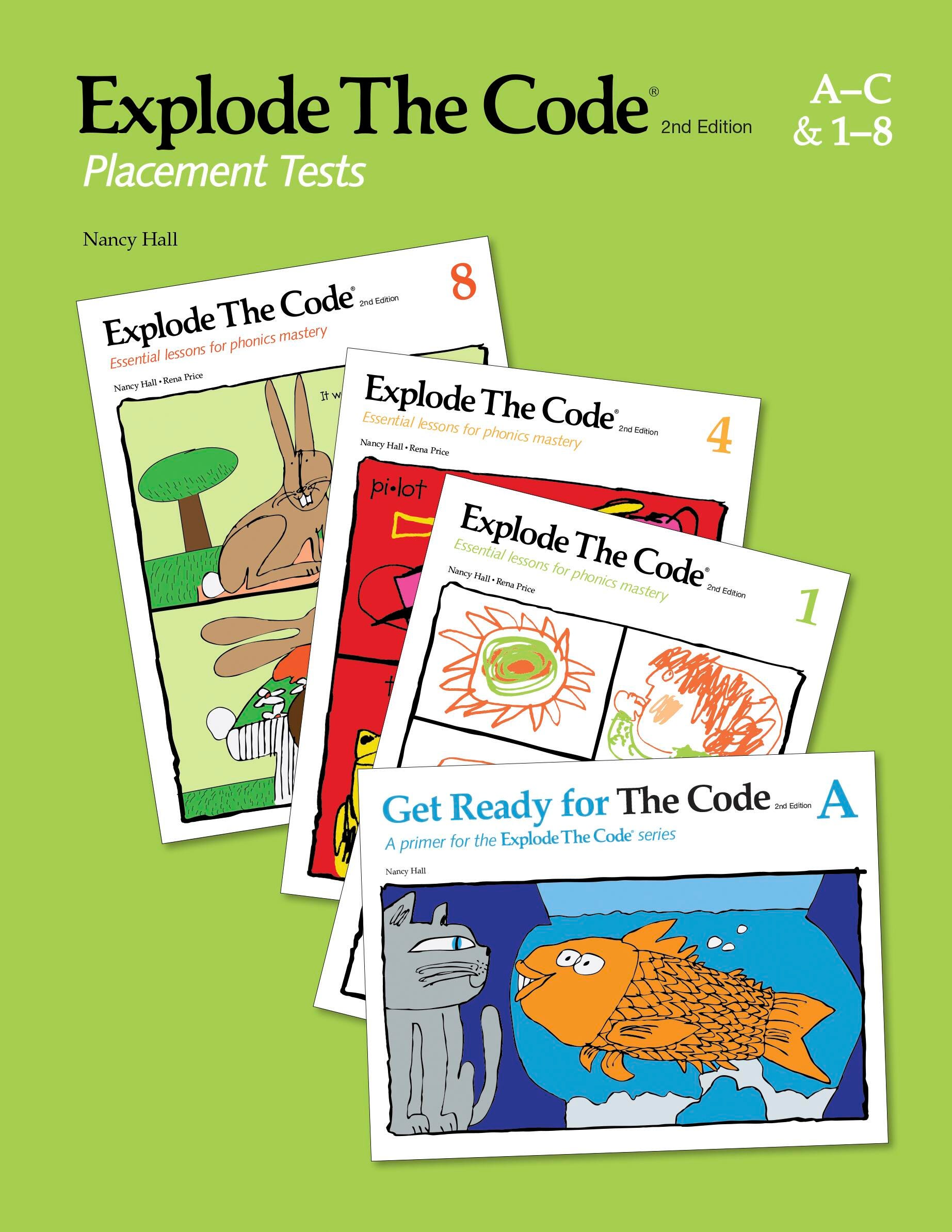 Image for Explode The Code Placement Test Book, 2nd Edition, Books A to C and 1 to 8 from School Specialty