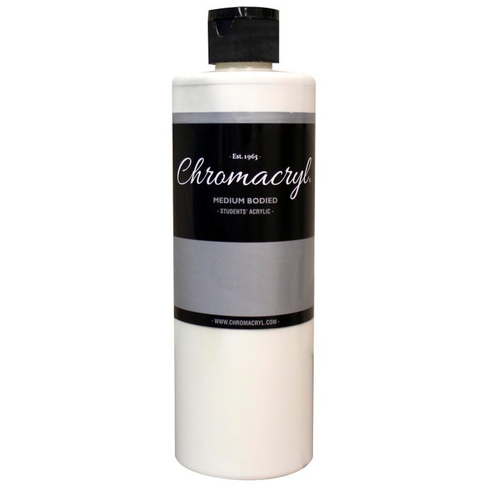 Chromacryl Students' Acrylics, Blockout White, Pint