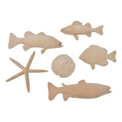 Sax Gyotaku Fish Print Models, Assorted Patterns, Original, Set of 6, Item Number 248402