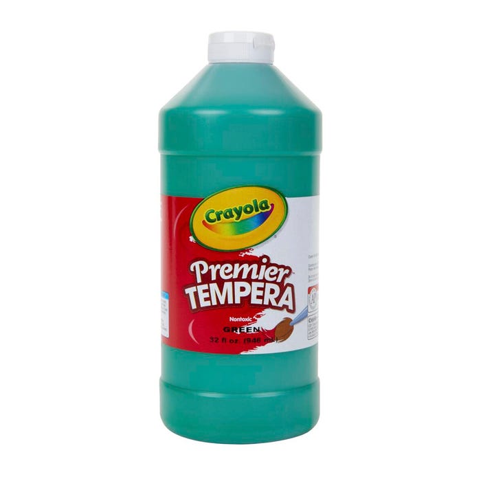 Crayola Premier Tempera Paint, 1 Quart Bottle, Green