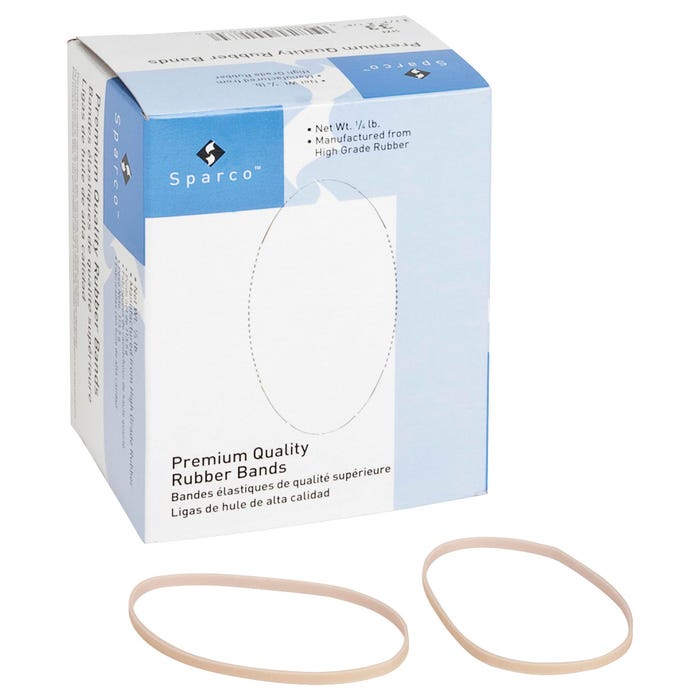 Business Source High Quality Rubber Bands, Size 33, 1/4 Pound, Natural, Box of 212