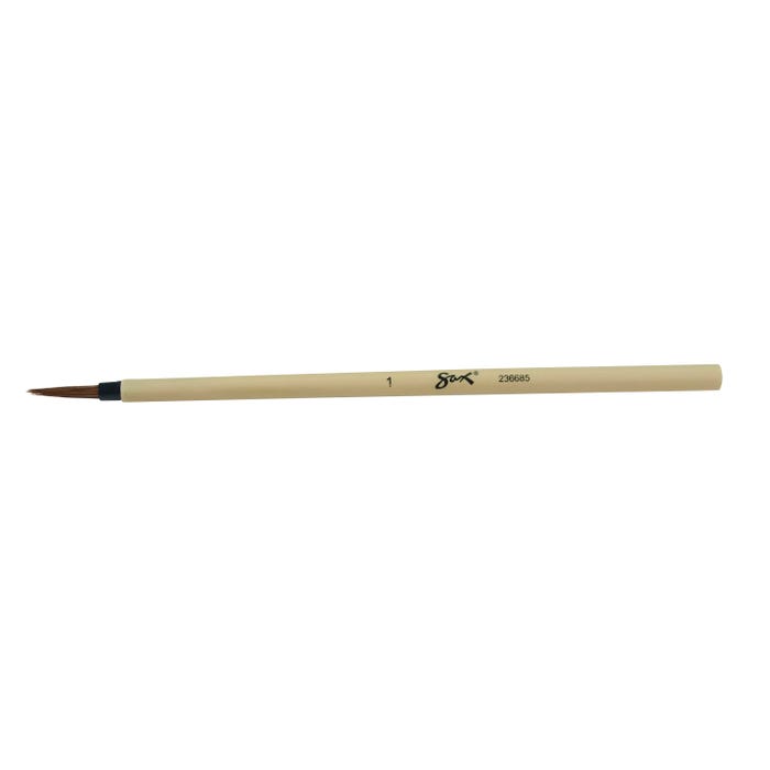 Sax Bamboo Watercolor Paint Brush, Fine Tip, Size 1