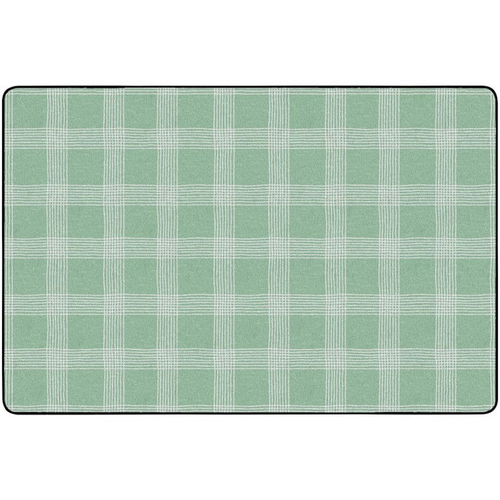 Childcraft Peaceful Plaid Carpet, Rectangle