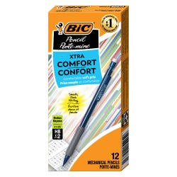 BIC Xtra Comfort Mechanical Pencils, 0.7 mm, No 2 HB, Assorted Colors, Pack of 12 077229