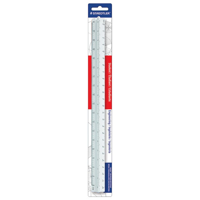Staedtler Student Engineer Imperial Scale, 12 Inches, Plastic, White