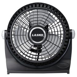 Lasko 10 Inch Breeze Machine Pivoting Floor/Table Fan, Black 2124962