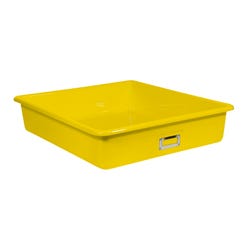 Shirley K's T-163 Storage Bin, 21 x 19 x 4-1/2 Inches, Yellow