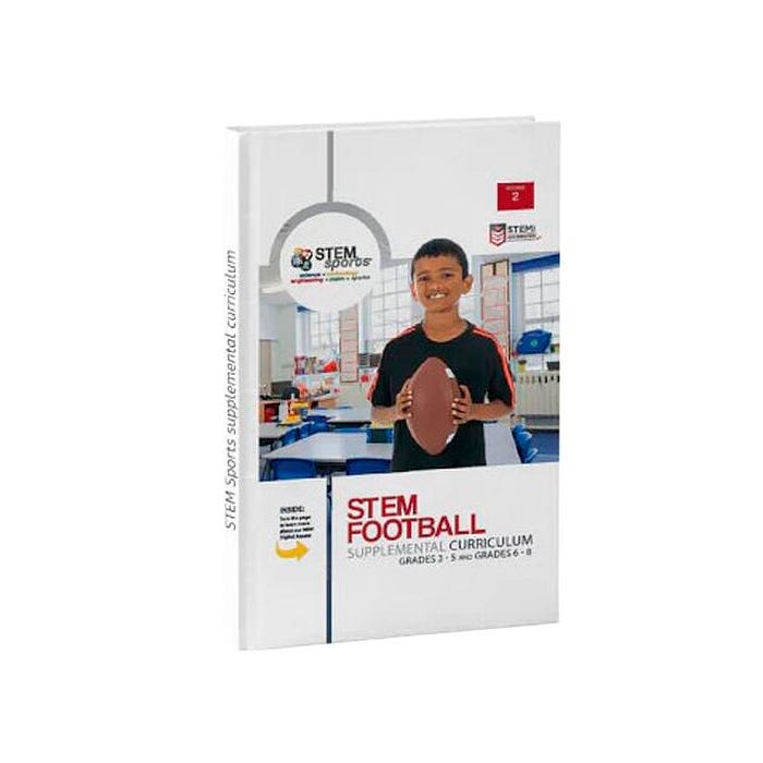 STEM Sports Football Curriculum Manual Only, Grades 3 to 5 & 6 to 8