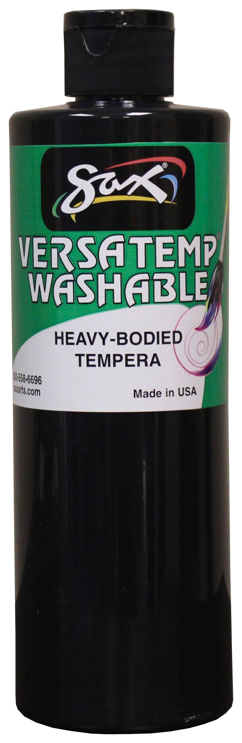 Image for Sax Versatemp Washable Heavy-Bodied Tempera Paint, 1 Pint, Black from School Specialty