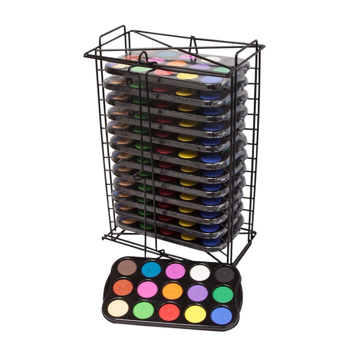 Jack Richeson Display Rack with Mini Tempera Cakes