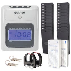 Lathem 400E Top Feed Electronic Time Clock Kit, Item Number 2008556