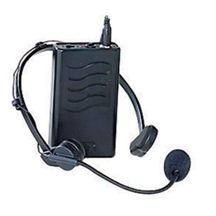 Oklahoma Sound Headset Wireless Microphone for Oklahoma Sound Lectern, 200 ft, Black