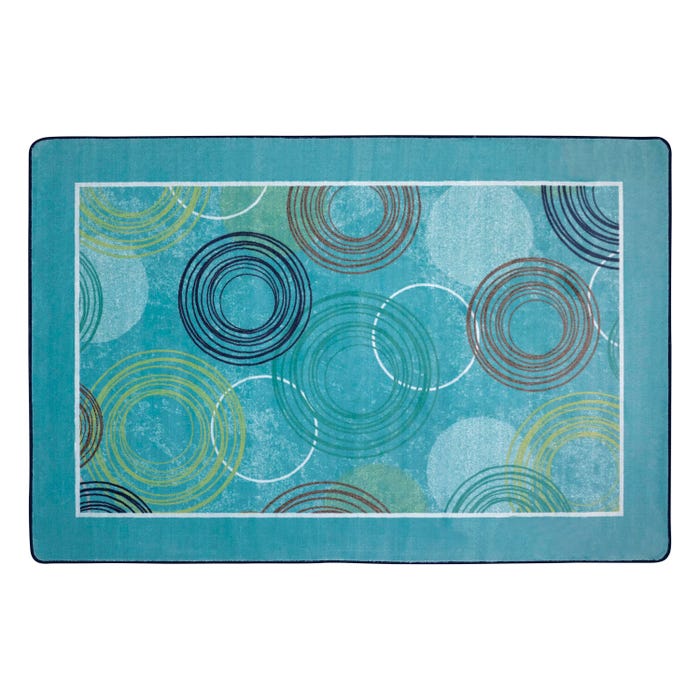 Carpets for Kids KIDSoft Raindrop Ripples Decorative, Rectangle