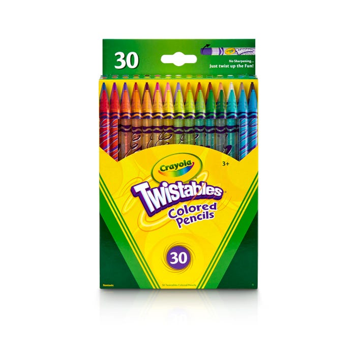 Crayola Twistables Colored Pencils, Assorted Colors, Pack of 30
