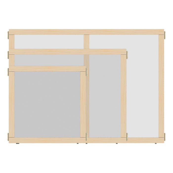 Jonti-Craft KYDZ Suite See Thru Panel - E-Height, Acrylic, 36-1/2 x 1 x 29-1/2 Inches, Clear