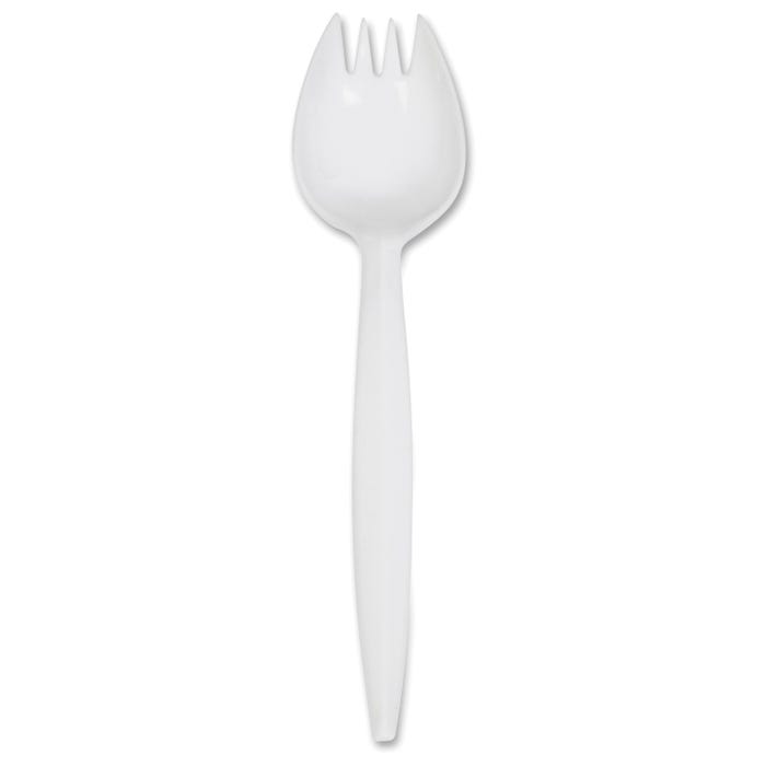 Genuine Joe Spork, Medium Weight, White, Pack of 1000
