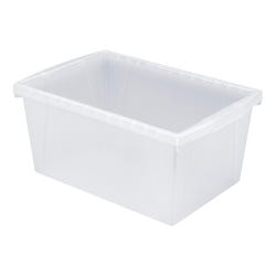 Storex Classroom Storage Bin, 5-1/2 Gallon, Translucent 2023526