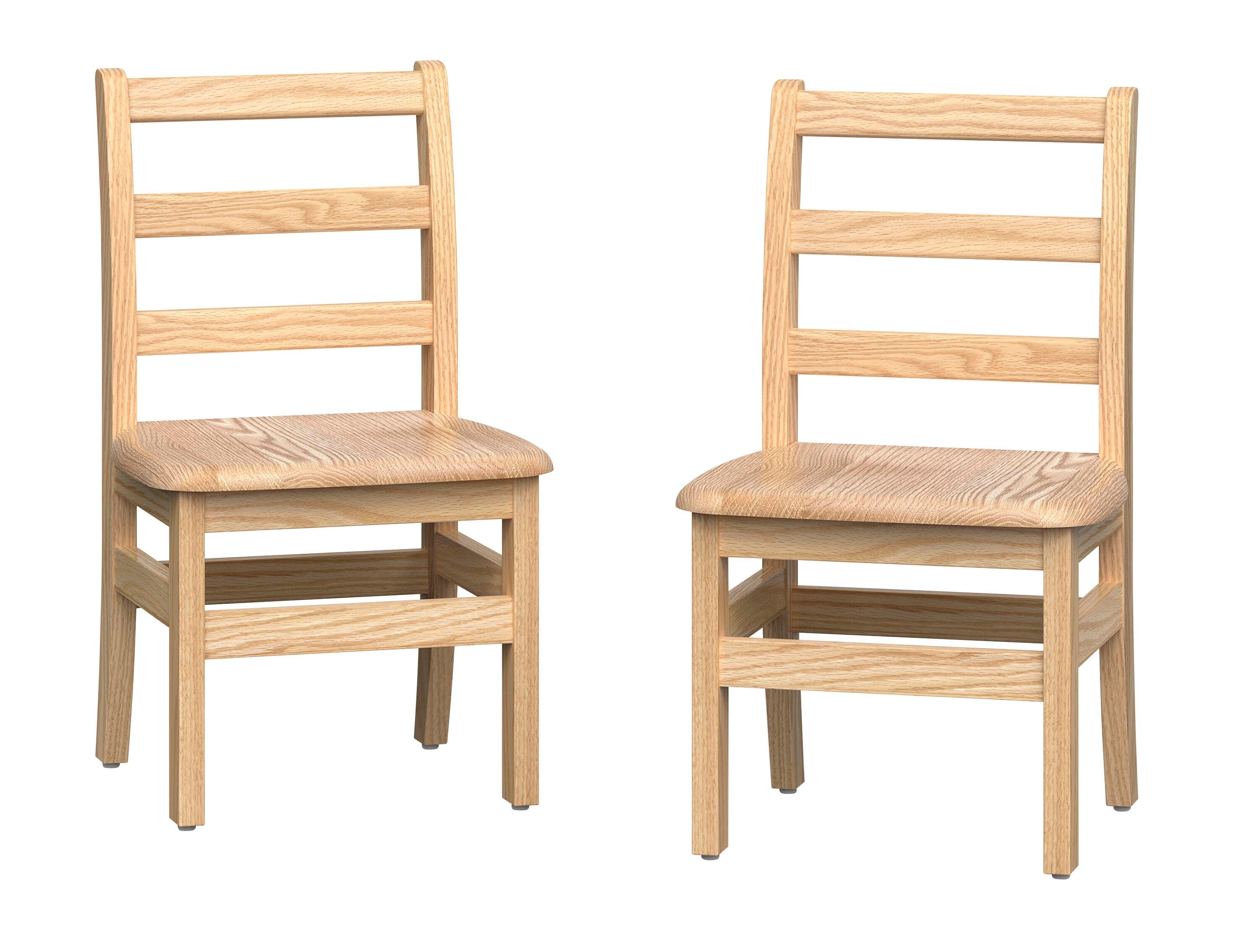 Foundations Little Scholars Ladderback Chairs, 12-Inch Seat, Set of 2 2095347