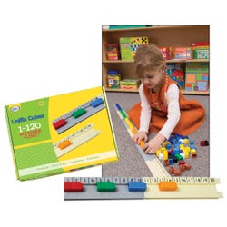 Didax Unifix 1 - 120 Number Line, 7-1/4 L x 2-1/4 W in, Grades K - 2 1502376