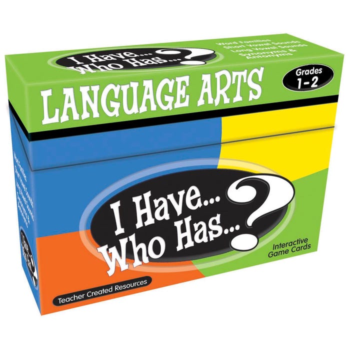 Teacher Created Resources Language Arts Game - I Have... Who Has, Grades 1 to 2