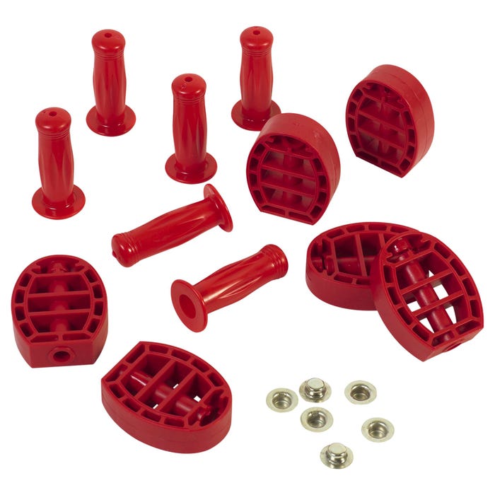 Angeles SilverRider Red Pedal & Handgrip Replacement Set 2146179